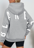 9 Colors Letter Printed Hoodies Women Fashion Long Sleeve Loose Hooded Shirt High Street Winter Women Sweatshirts