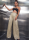 Fashionable Casual Sequined Loose Drapey Wide-leg Pants