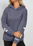 9 Colors Letter Printed Hoodies Women Fashion Long Sleeve Loose Hooded Shirt High Street Winter Women Sweatshirts