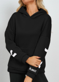 9 Colors Letter Printed Hoodies Women Fashion Long Sleeve Loose Hooded Shirt High Street Winter Women Sweatshirts