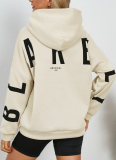 9 Colors Letter Printed Hoodies Women Fashion Long Sleeve Loose Hooded Shirt High Street Winter Women Sweatshirts