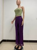 Fashionable Casual Sequined Loose Drapey Wide-leg Pants