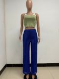 Fashionable Casual Sequined Loose Drapey Wide-leg Pants