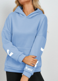 9 Colors Letter Printed Hoodies Women Fashion Long Sleeve Loose Hooded Shirt High Street Winter Women Sweatshirts