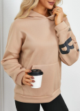 9 Colors Letter Printed Hoodies Women Fashion Long Sleeve Loose Hooded Shirt High Street Winter Women Sweatshirts
