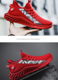 3 Colors New Spring and Autumn Soft soled Running Men's Mesh Breathable Casual Sports Shoes Men's Coconut Trendy Shoes Men's Shoes