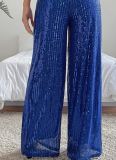 Fashionable Casual Sequined Loose Drapey Wide-leg Pants