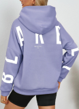 9 Colors Letter Printed Hoodies Women Fashion Long Sleeve Loose Hooded Shirt High Street Winter Women Sweatshirts