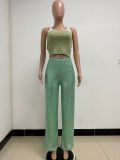Fashionable Casual Sequined Loose Drapey Wide-leg Pants