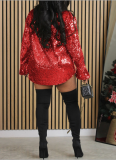 2024 Fashion Sequined Shirt Jacket