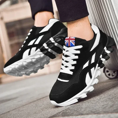 New Men'S Sports Shoes Breathable Running Shoes Outdoor Sports Fashion Blade Comfortable Casual Fashion Shoes
