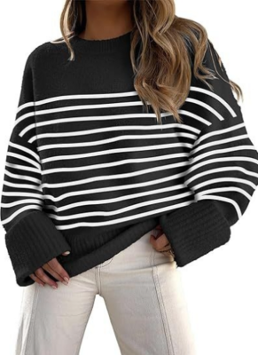 11-Color Women's Sweater Women's Autumn and Winter round Neck Pullover Loose Plush Thick