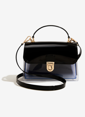 Fashionable One-shoulder Crossbody Small Square Jelly Bag