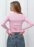 New Style Floral 3D Design Slim Fit Top