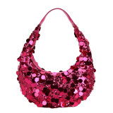 Fashionable Colorful Sequined Shoulder Crossbody Handbag