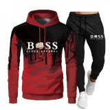 Autumn And Winter New Brand Men'S Sportswear Sportswear Hoodie Sweatshirt Sweatpants Two-Piece Suit Fashion Jogging Men