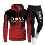 Autumn And Winter New Brand Men'S Sportswear Sportswear Hoodie Sweatshirt Sweatpants Two-Piece Suit Fashion Jogging Men
