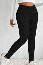 2 Colors New Sexy Slim Fit Fashion Casual Striped Thread Tight Trousers Fitness Pants