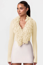 3 Colors Autumn And Winter 2024 New Knitted Cardigan Short Sweater Tops