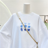 4 Colors Thin 2024 New Style Printed Love Heart Stylish Inner Wear Loose Top