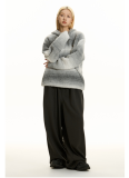 Contrast Stripes Lazy Style Soft Hooded Sweater Top Jacket
