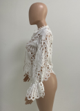 Sexy Ripped Trumpet Sleeve Breathable Top