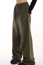 New American High Street Sports Pants For Autumn And Winter, Thickened Retro Hip-Hop Jazz Dance Straight Casual Pants