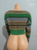 Winter Sexy Belly Button Exposed Tight Knitted Versatile Sweater