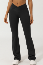 V Waist Cross Wide Leg Pants Peach Hip Fitness Sports Yoga Pants