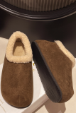 New Autumn And Winter Lazy Fur Shoes Retro Cotton Shoes Loafers