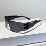 Future Technology Sense Cyberpunk Frameless Integrated Sunglasses Trendy Men And Women Riding Sunglasses
