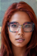 New Color Pattern Large Frame Blue Light Blocking Plain Glasses