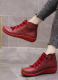 Casual Large Size Lace Side Zipper Short Boots