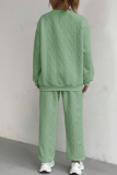 2 Piece Women's Stylish Simple Pants and Long Sleeve Hoodie Set