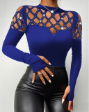 Fashionable Off-shoulder Long-sleeved Top