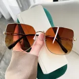 2025 new affordable luxury fashion women's sunglasses metal frame sunglasses UV protection sun glasses