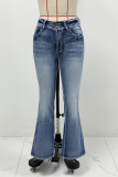 New Embroidered Jeans Women'S Straight Slim Stretch Trousers