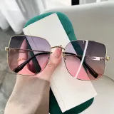 2025 new affordable luxury fashion women's sunglasses metal frame sunglasses UV protection sun glasses