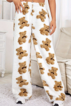 Autumn And Winter Thickened Easy Bear Home Pants Warm Double-Sided Fleece Home Pajamas