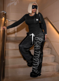 Casual Printed Drawstring Thin Lloose Quick-drying Pants
