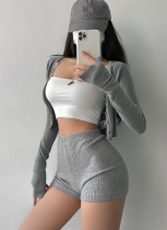 Sexy Tight-fitting Elastic Hip-covering Knitted Casual Short Hot Pants