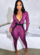 Contrast Stripe Print Stand Collar Zipper Cardigan Yoga Pants Set