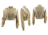 Short Button Baseball Jacket New Autumn Fashion All-Match Hot Girl Jacket