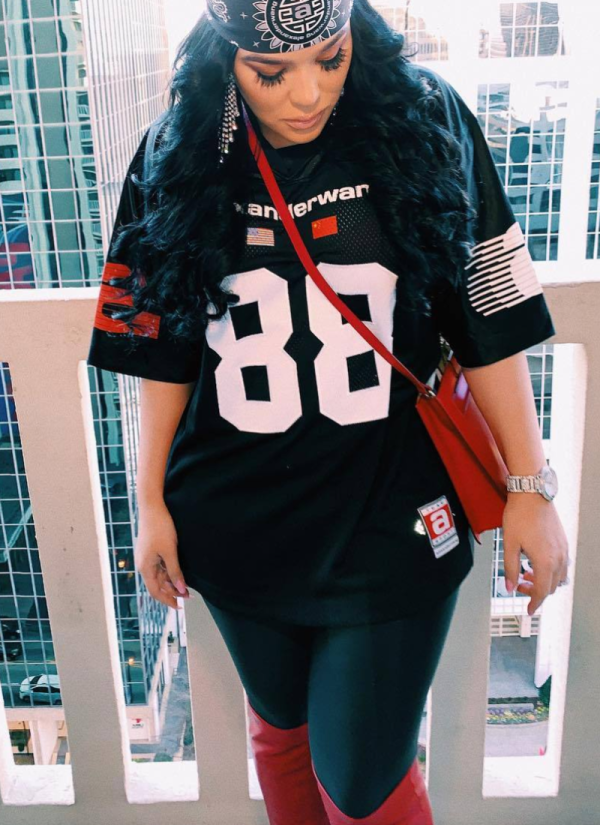 Fashionable Loose Rugby Uniform Letter Print T-Shirt Short Sleeve