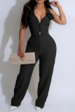 Summer Vest Vest Office Commuting Two Piece Suit
