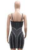 Fashionable Sling Hot Diamond Bag Hip Party Dress