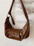 Autumn and Winter Retro Pleated Large-capacity Crossbody Bag
