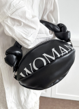 Casual Lettered Rugby Portable Armpit Bag