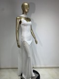 2025 Hot Selling Tube Top Halter Neck See-through Long Skirt Party Dress