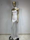 2025 Hot Selling Tube Top Halter Neck See-through Long Skirt Party Dress